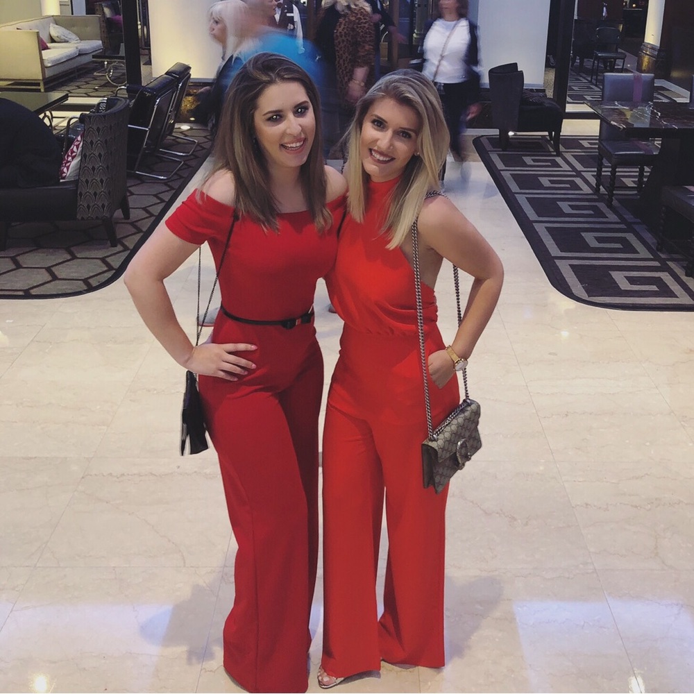 Lulus Red Open Back Jumpsuit